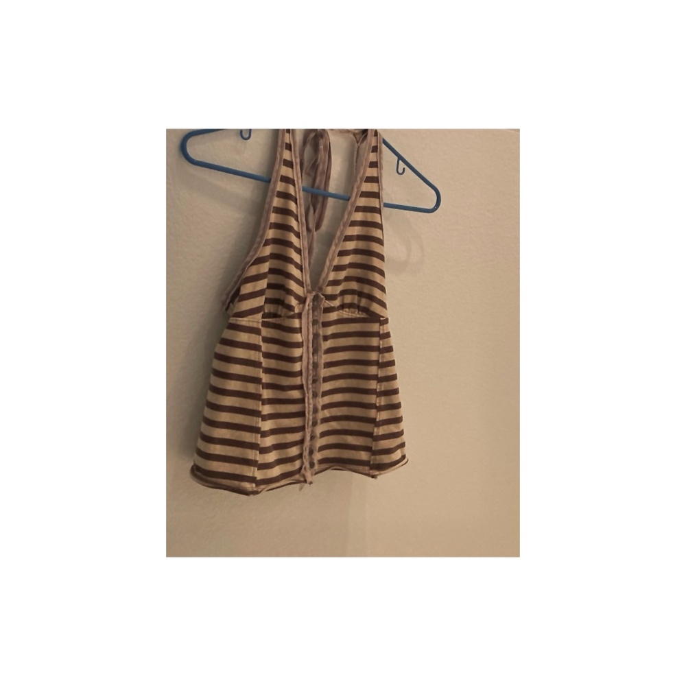 We the Free People Mylo striped halter top